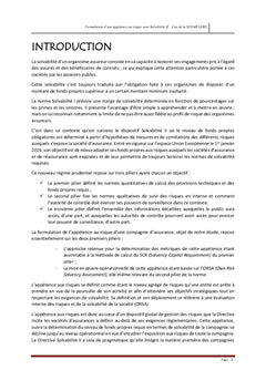 Formulation d'une appétence au risque sous Solvabilité II