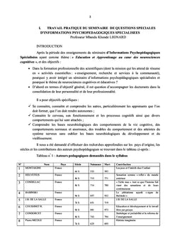 Collection des Travaux Pratiques du troisième cycle: