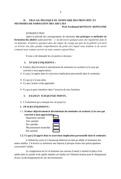 Collection des Travaux Pratiques du troisième cycle: