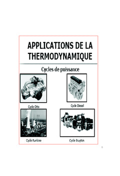 Thermodynamique appliquée