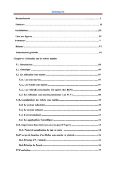 Étude et réalisation d'un robot marin