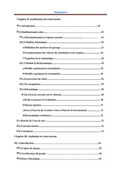 Étude et réalisation d'un robot marin