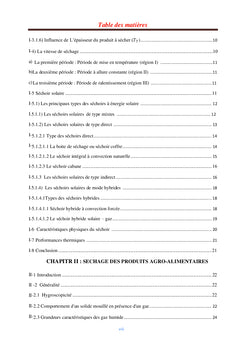 Optimisation d'un Séchoir Solaire