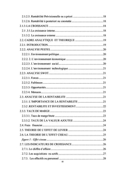 La Rentabilité et La Croissance d'une Entreprise