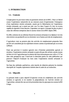 Un regard sur les liens entre l'exploitation minière et l'agriculture