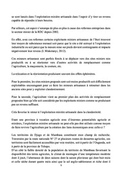 Un regard sur les liens entre l'exploitation minière et l'agriculture