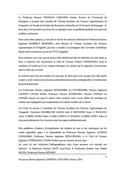 Incidence du Changement climatique