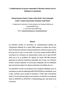 L'antibiorésistance des germes