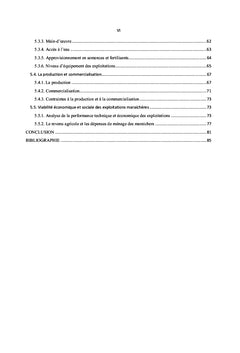 Analyse de la performance des exploitations maraîchères à Lubumbashi