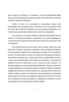 Pour une théorie prévenante de la traduction