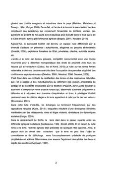 Gestion des conflits fonciers dans le terroir ivoirien