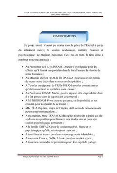 Profil de résistance aux antibiotiques chez les entérobactéries