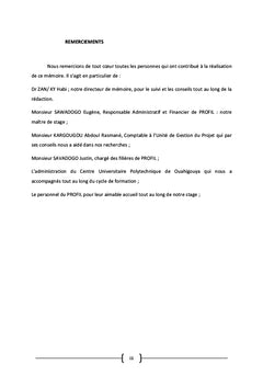 Analyse des mécanismes de financement des micro-projets