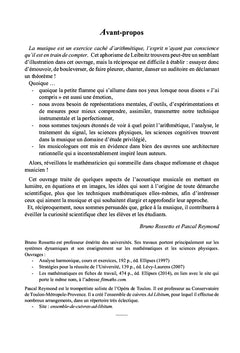 Encore des maths !Mais pour quoi faire ?De la musique, bien sUr!