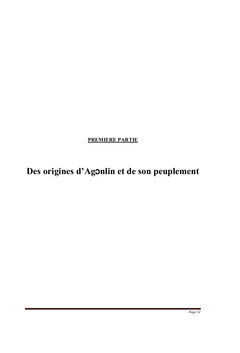 Colonisation d'Agonlin par le royaume du Danxomè
