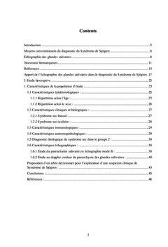 Diagnostic du Syndrome de Sjögren