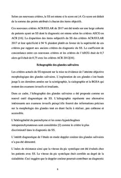 Diagnostic du Syndrome de Sjögren