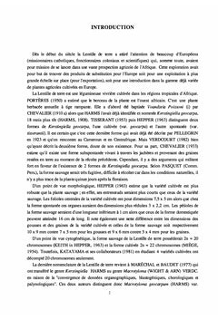 La Lentille de terre (Macrotyloma geocarpum) en voie de disparition