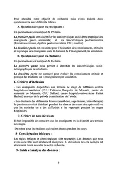 Simulation et formation des paramédicaux en Tunisie