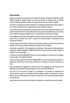 La gestion des déchets solides ménagers à Alexandrie en Egypte