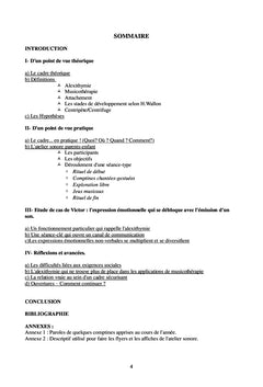 Alexithymie et Musicothérapie : atelier sonore parent-enfant