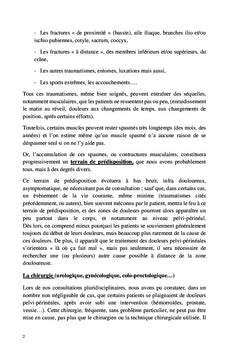 Apport Kinésithérapie antalgique dans le syndrome pelvien douloureux