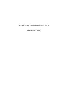 La protection des réfugiés en Afrique