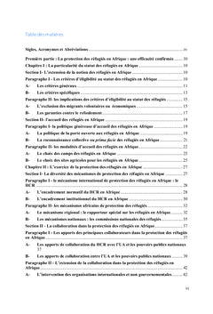 La protection des réfugiés en Afrique