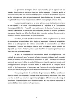 Éthique, gouvernance et performance: quel lien?