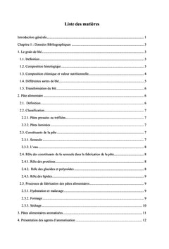 Création d'une nouvelle gamme de pâtes alimentaires aromatisées