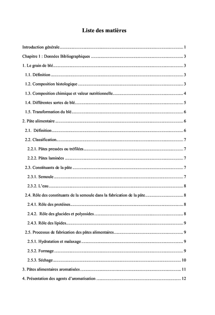 Création d'une nouvelle gamme de pâtes alimentaires aromatisées