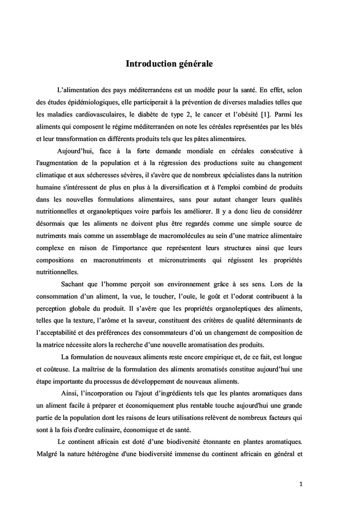 Création d'une nouvelle gamme de pâtes alimentaires aromatisées