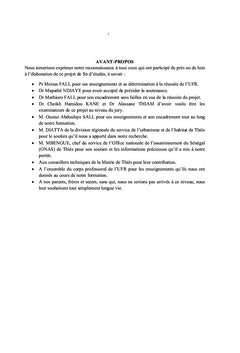 Conception d'un réseau d'assainissement pour la ZAC de Thies