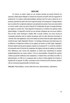 Conception et réalisation d'un suiveur solaire à deux axes