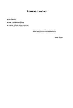 Analyse de la contribution de la décentralisation au développement