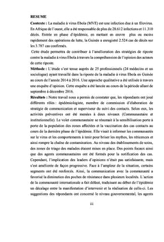 Les stratégies de lutte contre la maladie à virus Ebola