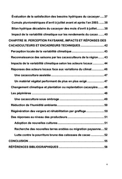 Perception paysanne des changements climatiques