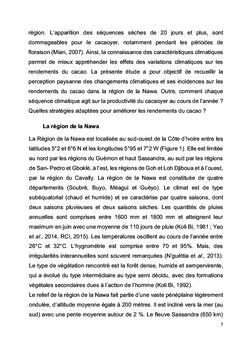 Perception paysanne des changements climatiques