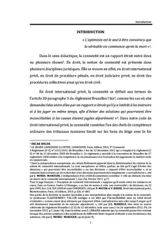 La connexité et les groupes de contrats