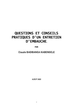 Questions et conseils pratiques d'un entretien d'embauche