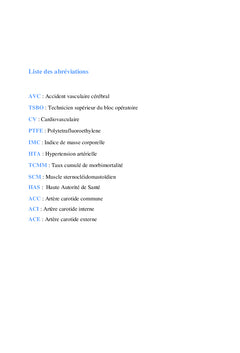 Instrumentations en chirurgie carotidienne