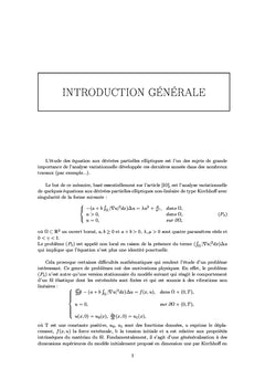 Equation Elliptique d'Ordre Deux de type Kirchhoff avec Singularité