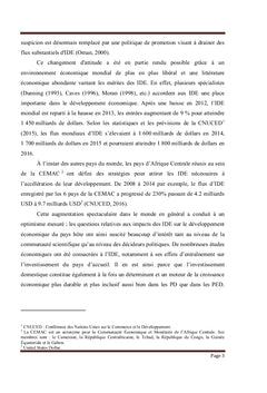 Effets des Investissements directs étrangers sur les investissements domestiques...