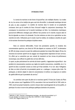 Stratégies et leviers de développement d'un lieu touristique