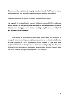 Stratégies et leviers de développement d'un lieu touristique