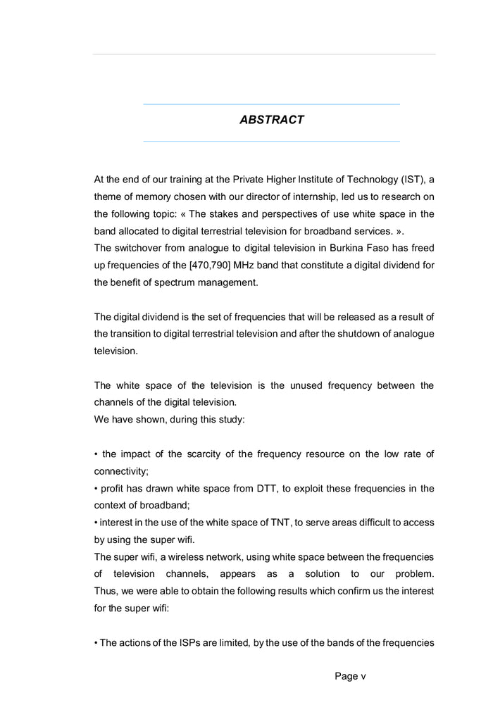 Les enjeux et perspectives des espaces blancs pour le haut débit