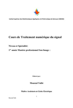 Traitement numérique du signal