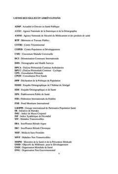 Maladies Non Transmissibles