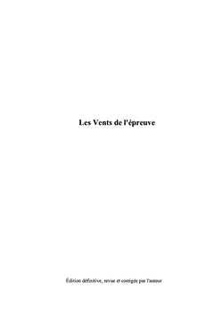 Les Vents de l'épreuve
