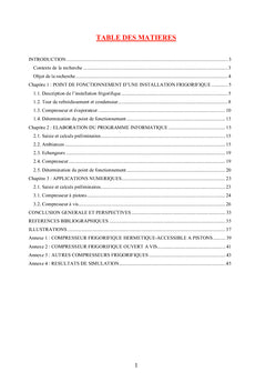 Groupe frigorifique et charges thermiques externes